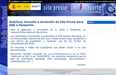 cita DNI